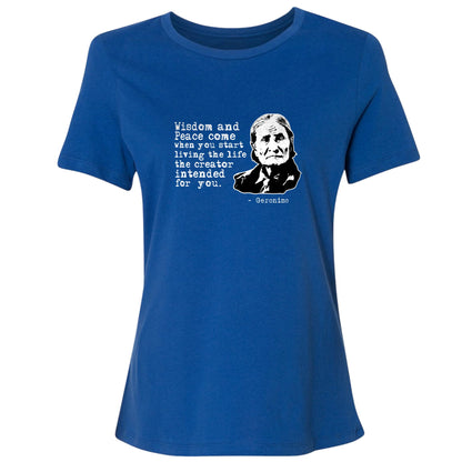 Geronimo Wisdom And Peace Women's T-Shirt