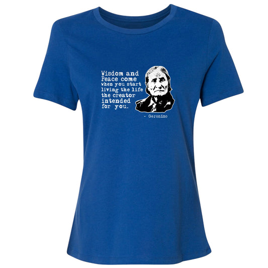 Geronimo Wisdom And Peace Women's T-Shirt