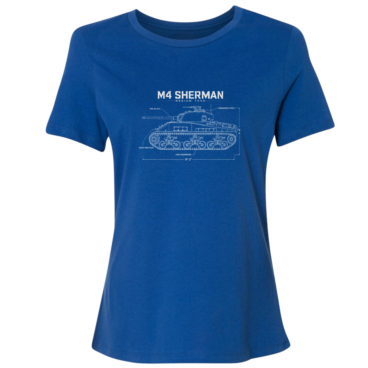 M4 Sherman Blueprint Women's T-Shirt