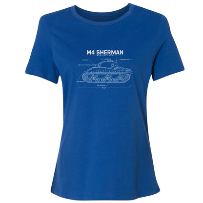 M4 Sherman Blueprint Women's T-Shirt