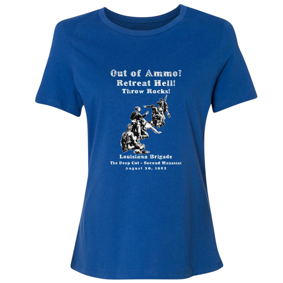 Out Of Ammo Throw Rocks Women's T-Shirt