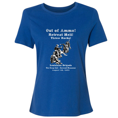Out Of Ammo Throw Rocks Women's T-Shirt