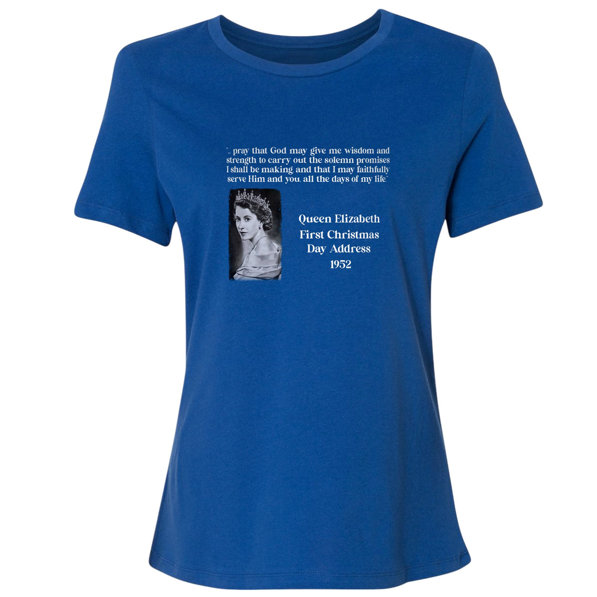 Queen Elizabeth II Xmas Address Women's T-Shirt
