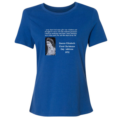 Queen Elizabeth II Xmas Address Women's T-Shirt