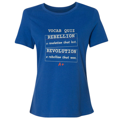 Rebellion Vs Revolution Flash Cards Women's T-Shirt