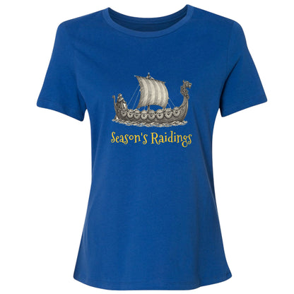 Seasons Raidings Viking Christmas Women's T-Shirt