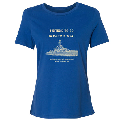 USS Johnston In Harms Way Women's T-Shirt