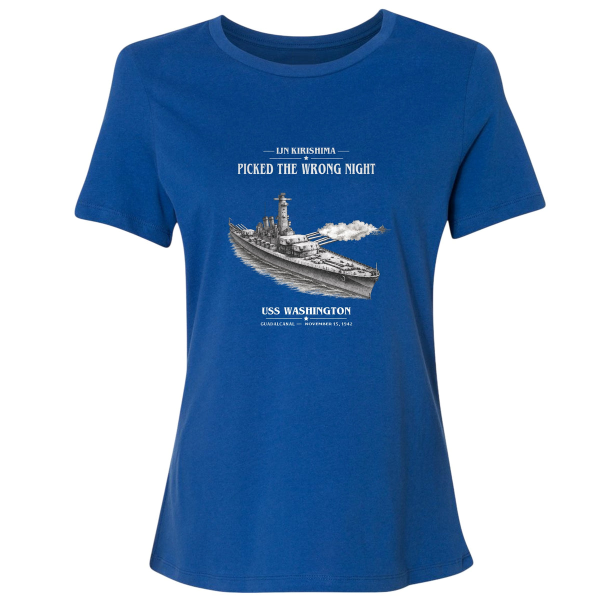 USS Washington at Guadalcanal Women's T-Shirt