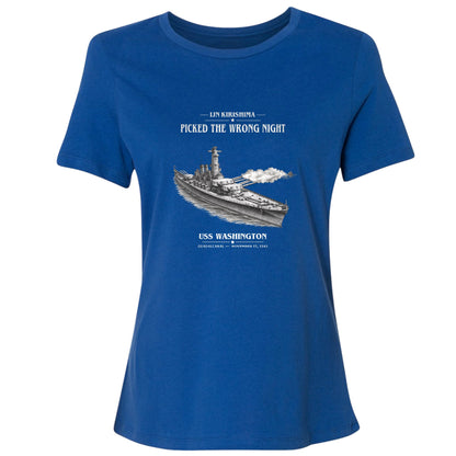 USS Washington at Guadalcanal Women's T-Shirt