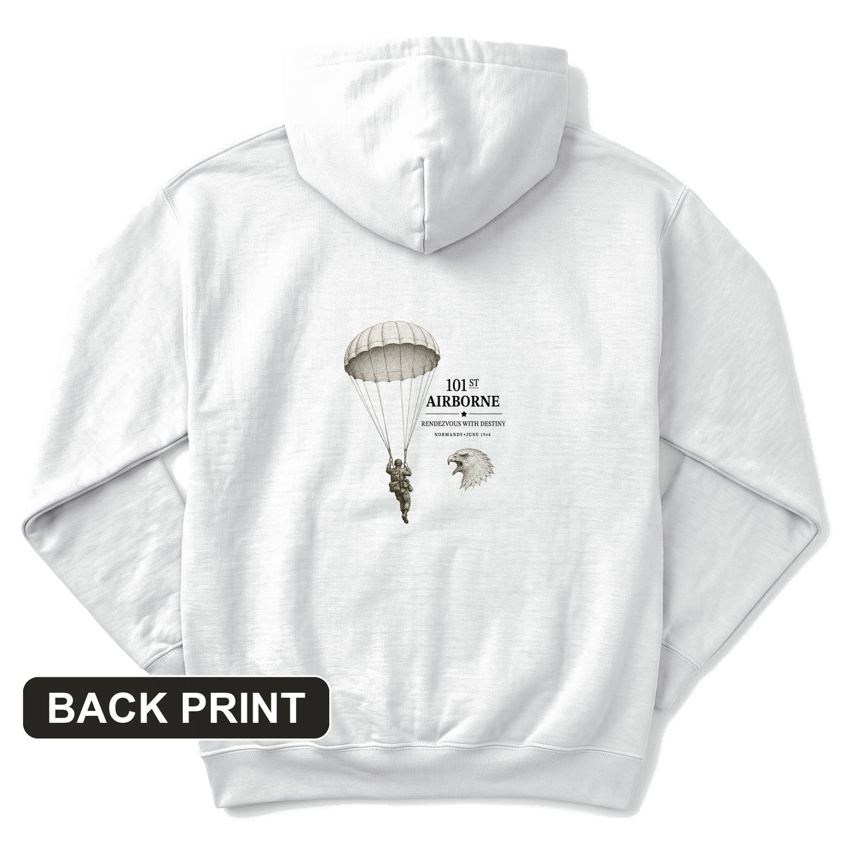 101st Airborne Back Print Hoodie