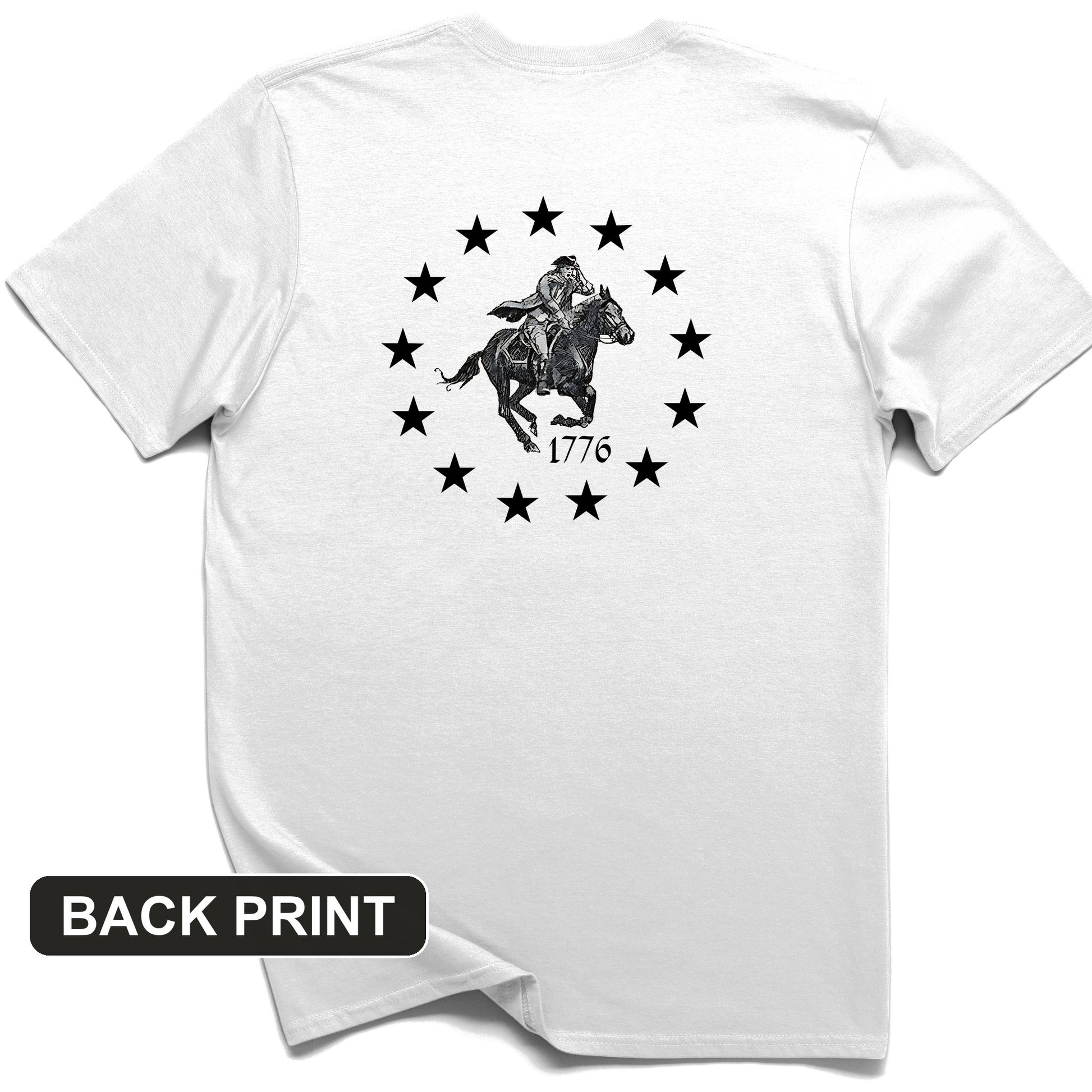 1776 Back Print T-Shirt