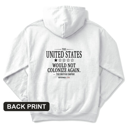 1 Star US Back Print Hoodie