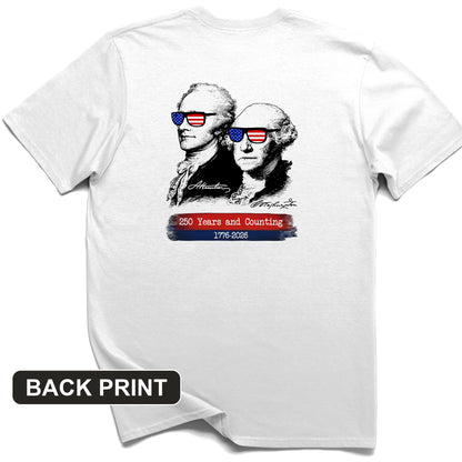 250 Years and Counting Back Print T-Shirt