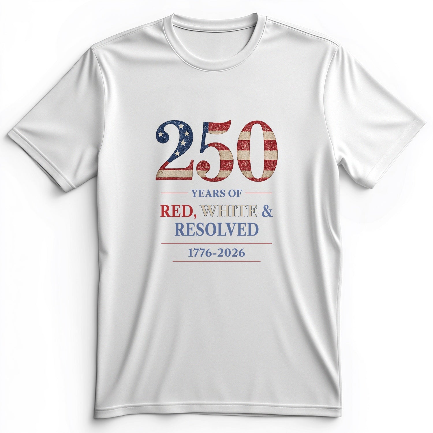 250 Red White and Resolved Premium Tee