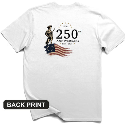 250th Anniversary Soldier Back Print T-Shirt