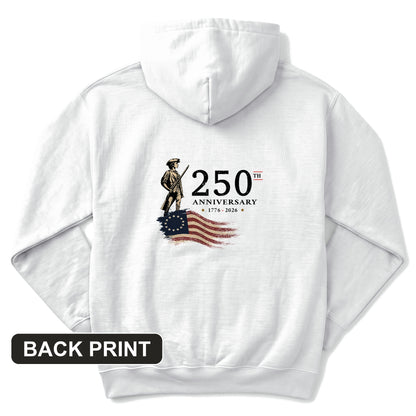 250th Anniversary Soldier Back Print Hoodie