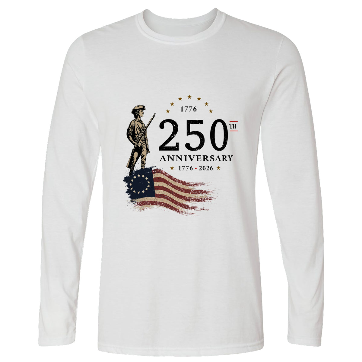 250th Anniversary Soldier Long Sleeve T-Shirt