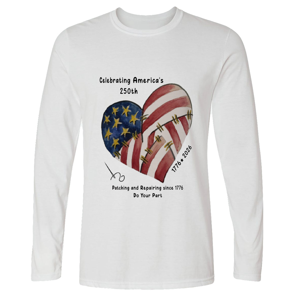 250th Heart Long Sleeve T-Shirt