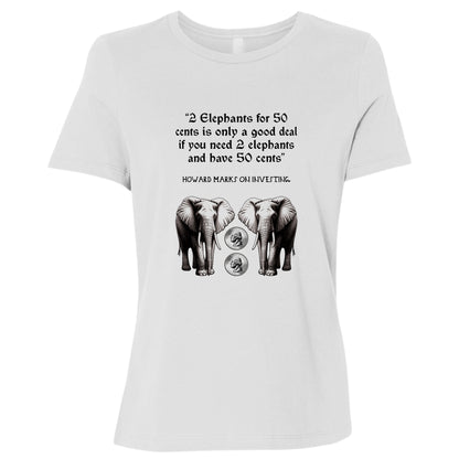 2 Elephants for 50 Cents Women's T-Shirt