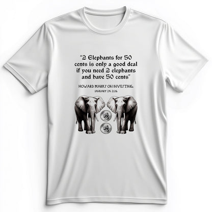 2 Elephants for 50 Cents Premium Tee