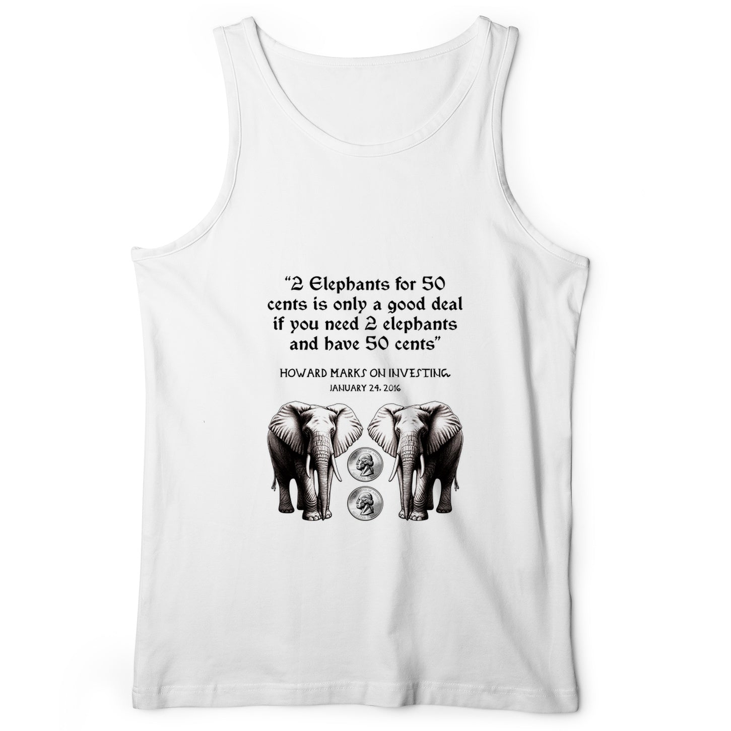 2 Elephants for 50 Cents Tank