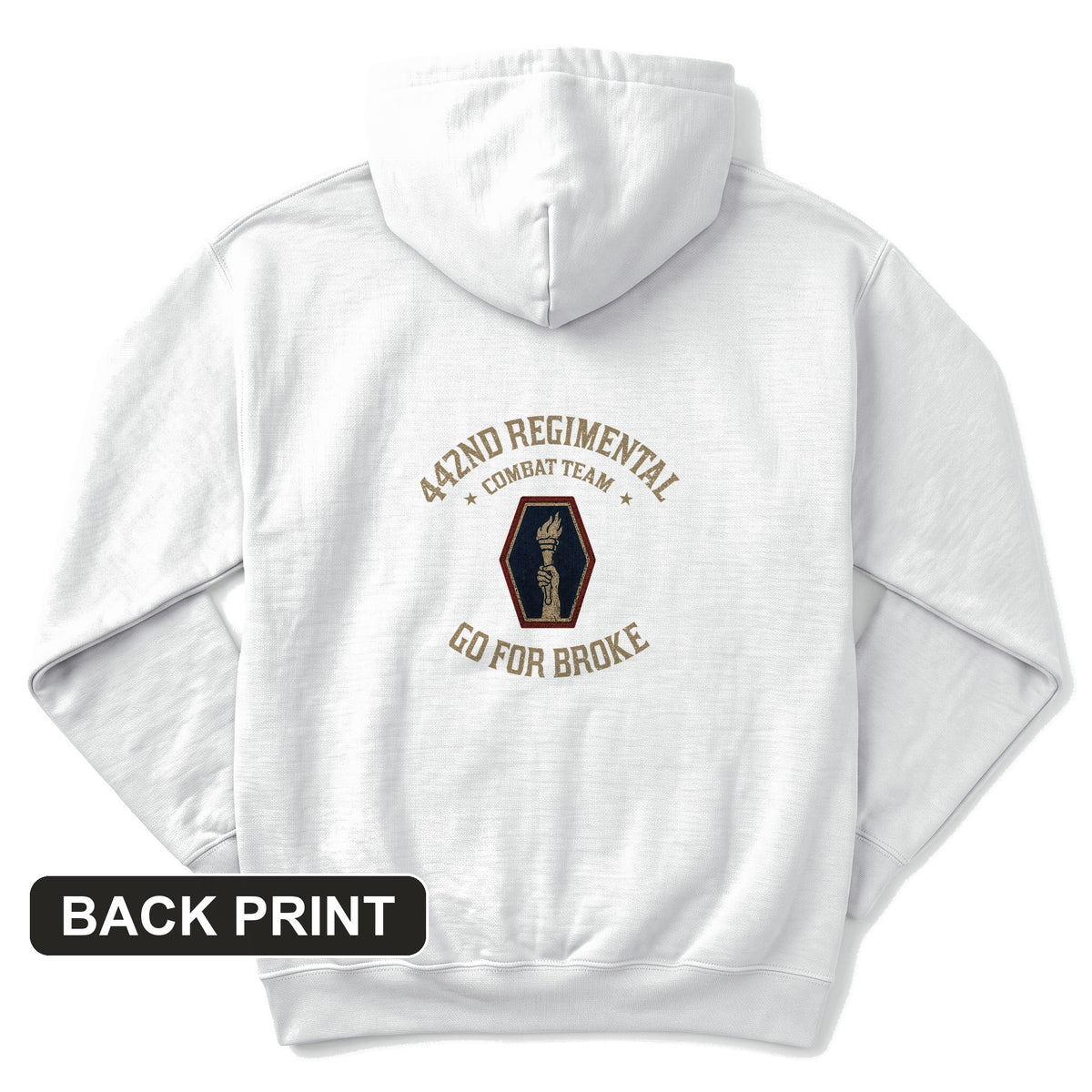 442nd RCT Back Print Hoodie