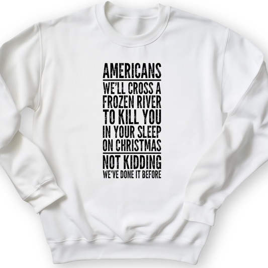 Cross A River on XMas Crewneck