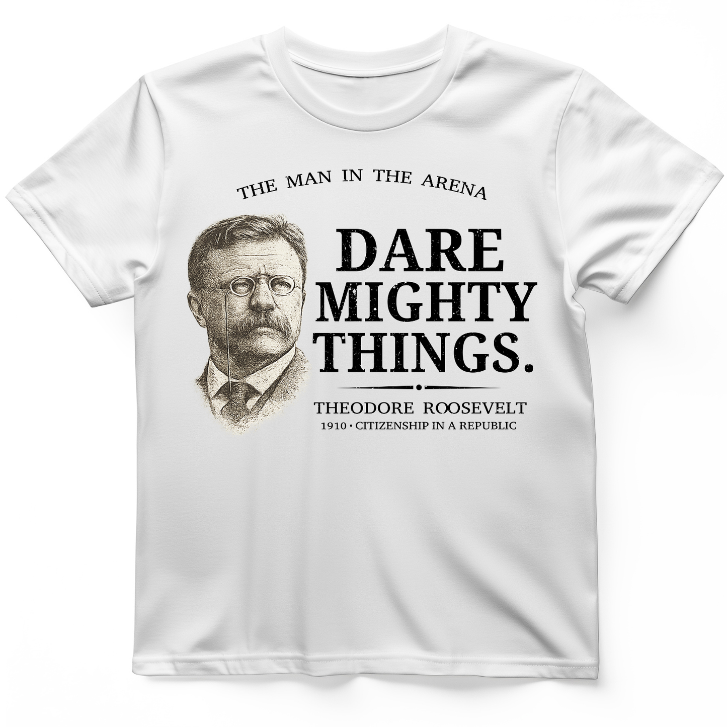 Dare Mighty Things T-Shirt White / S