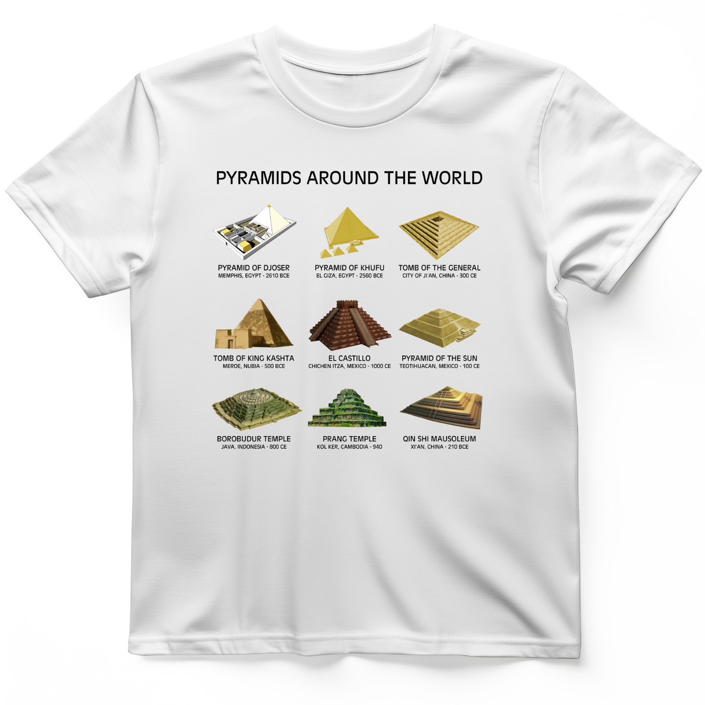 Pyramids of The World T-Shirt