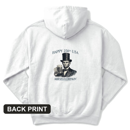 Abraham Drinkin Back Print Hoodie