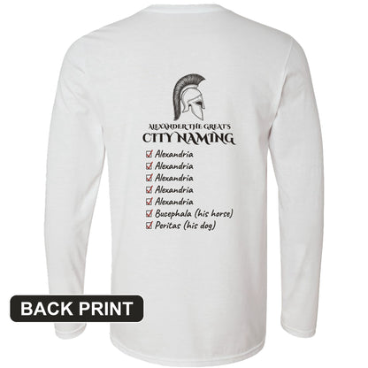 Alexander City Naming Back Print Long Sleeve T-Shirt