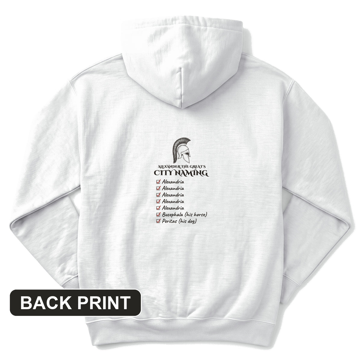 Alexander City Naming Back Print Hoodie