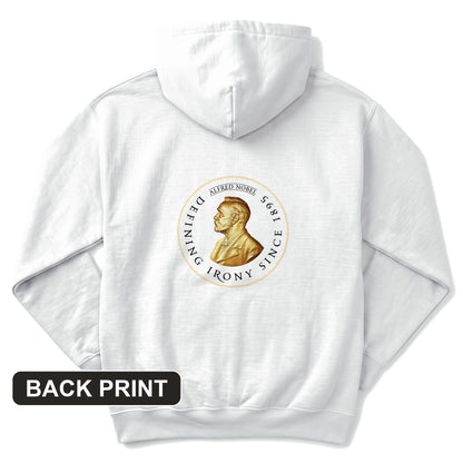 Alfred Nobel Back Print Hoodie