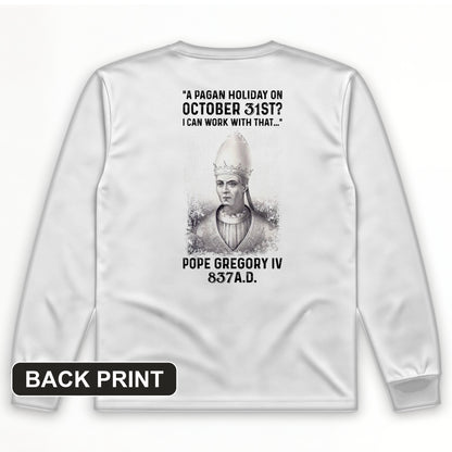 All Saints' Day Back Print Long Sleeve T-Shirt