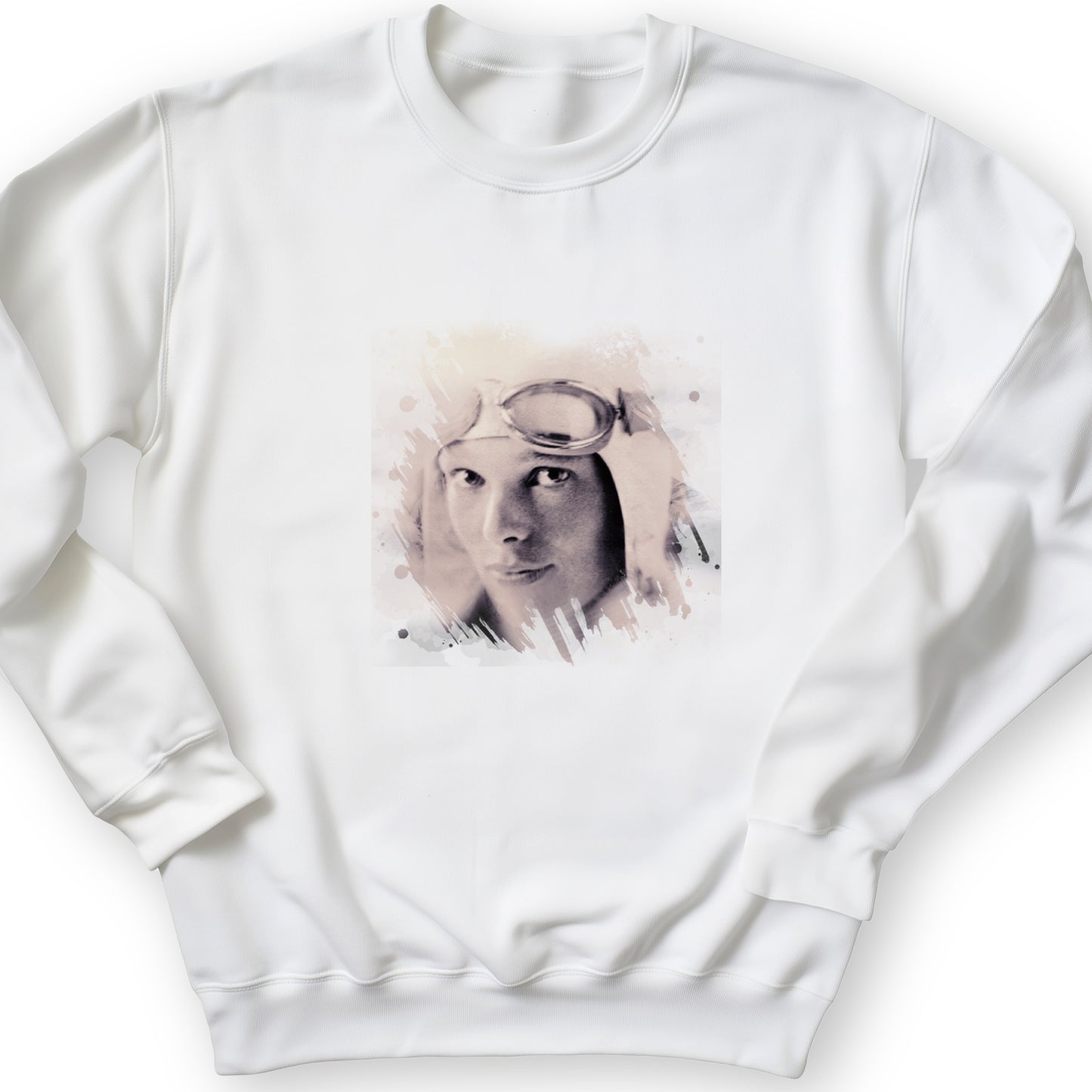 Amelia Earhart in Color Crewneck