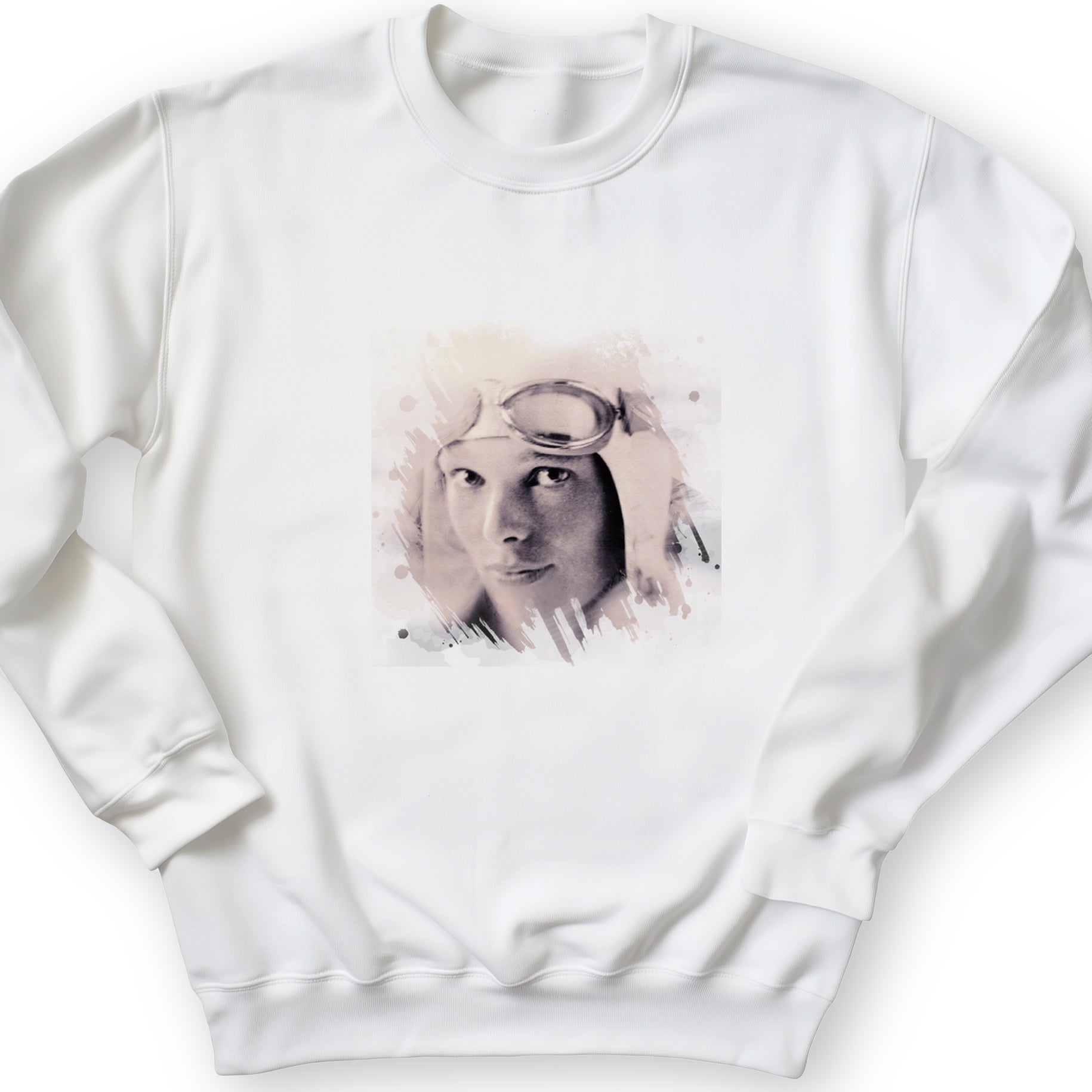 Amelia Earhart in Color Crewneck