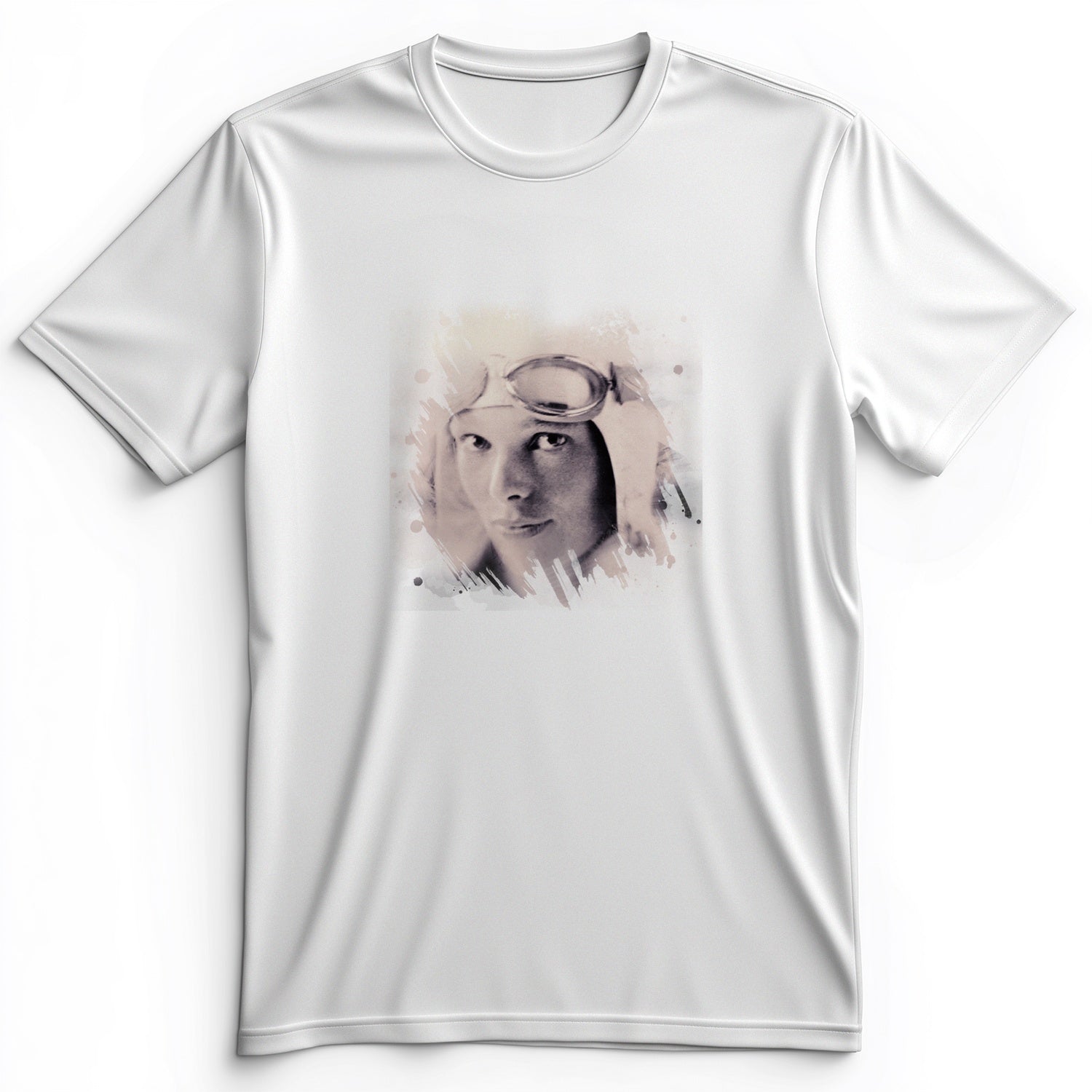 Amelia Earhart in Color Premium Tee