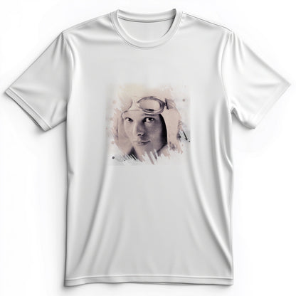 Amelia Earhart in Color Premium Tee