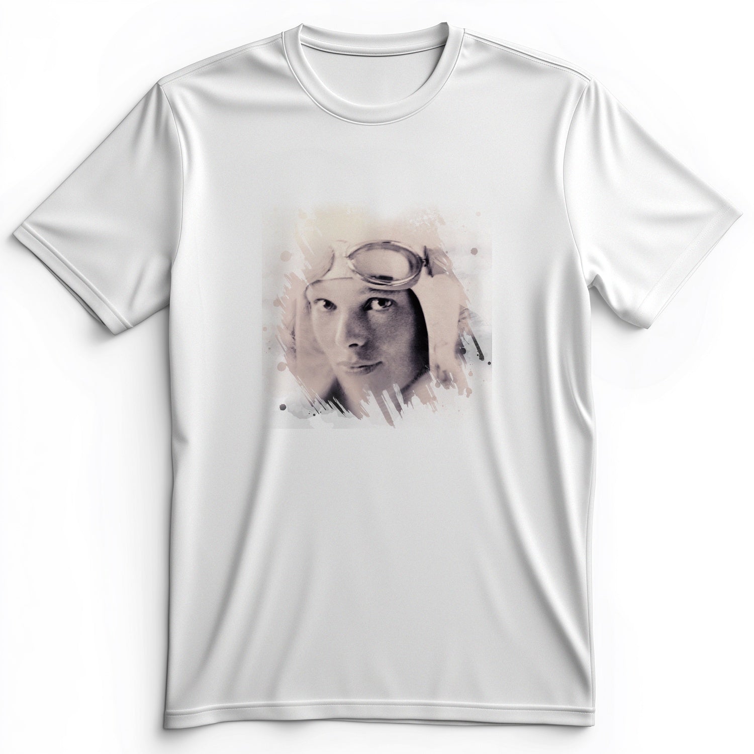 Amelia Earhart in Color Premium Tee