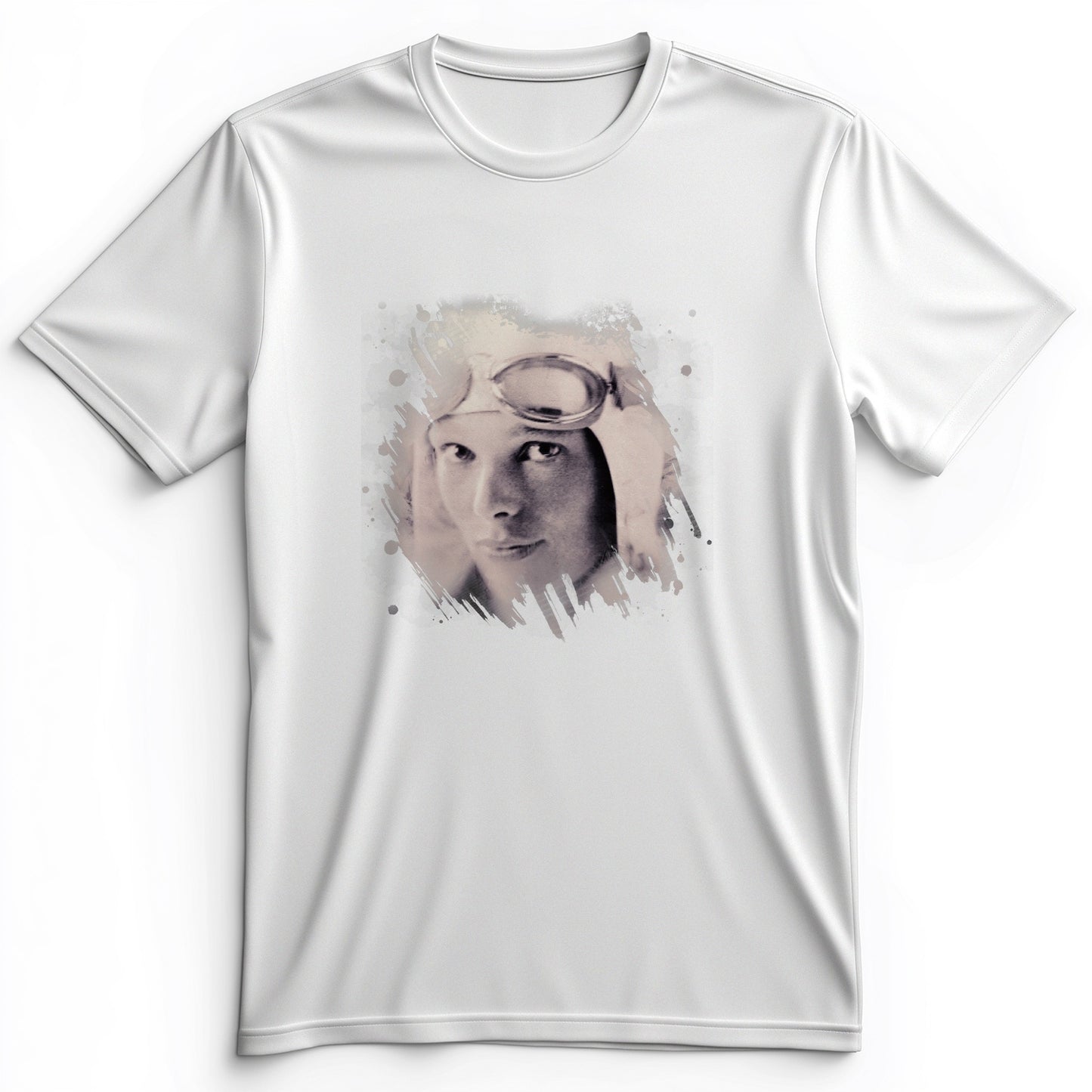 Amelia Earhart in Color Premium Tee