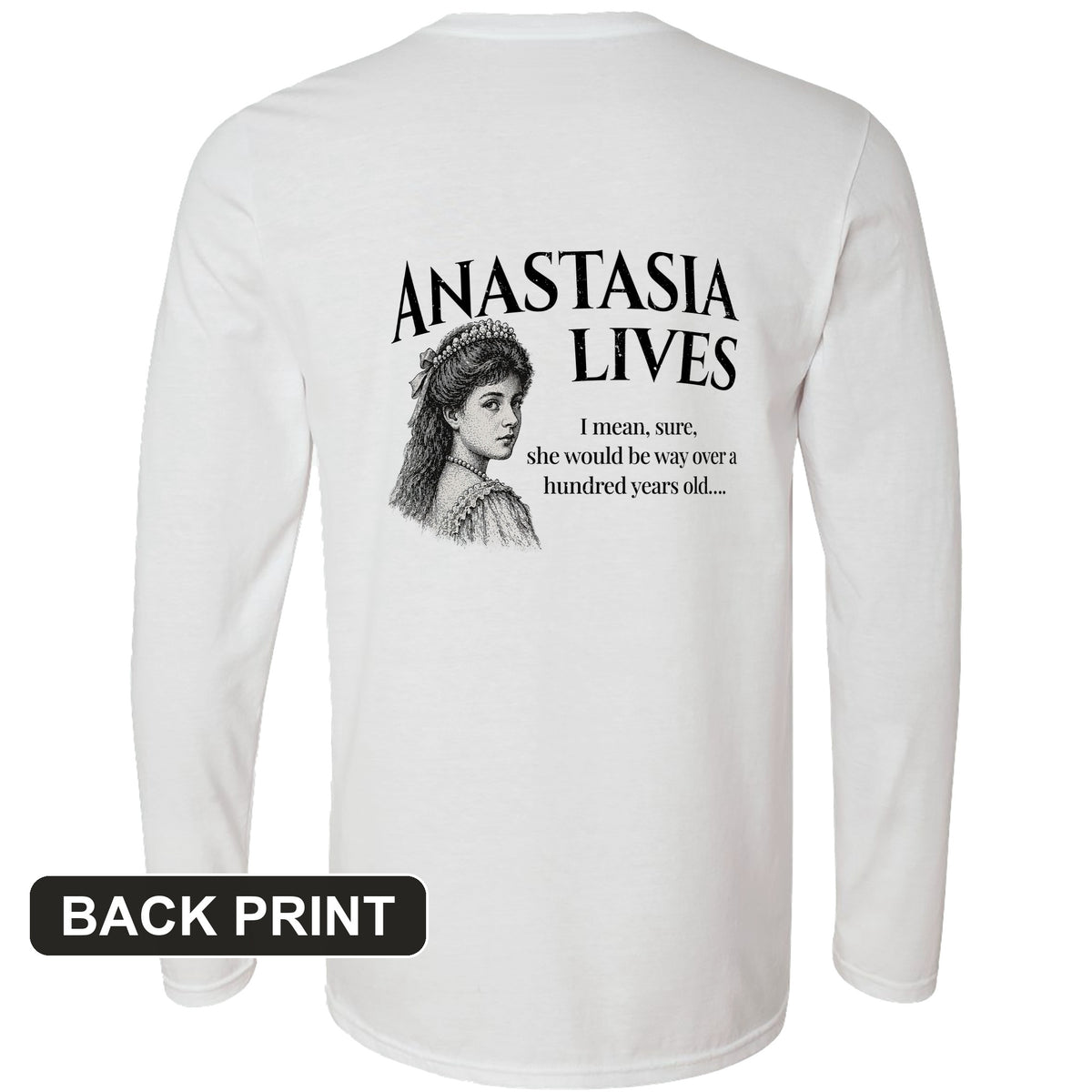 Anastasia Back Print Long Sleeve T-Shirt