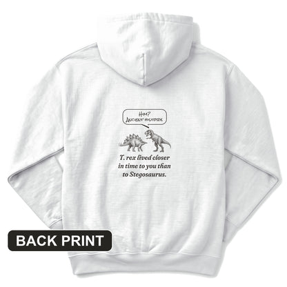 Ancient History T Rex Back Print Hoodie