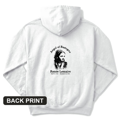 Angel of Bastogne Back Print Hoodie