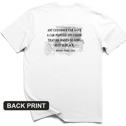 Any Color Back Print T-Shirt