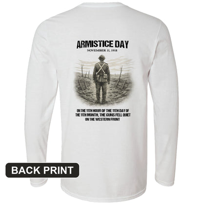 Armistice Day Back Print Long Sleeve T-Shirt