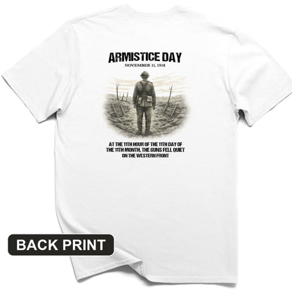 Armistice Day Back Print T-Shirt