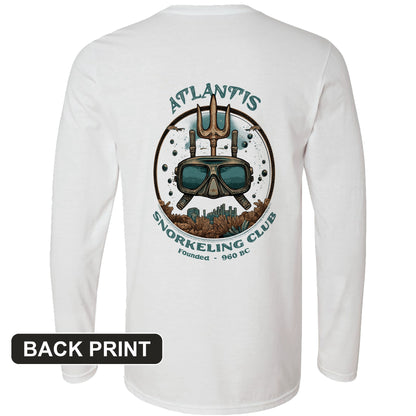 Atlantis Back Print Long Sleeve T-Shirt