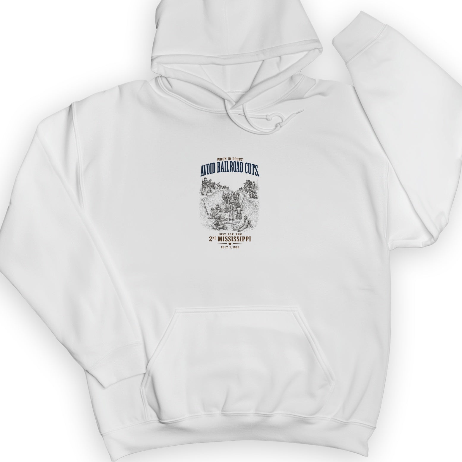 Avoid Railroad Cuts Hoodie