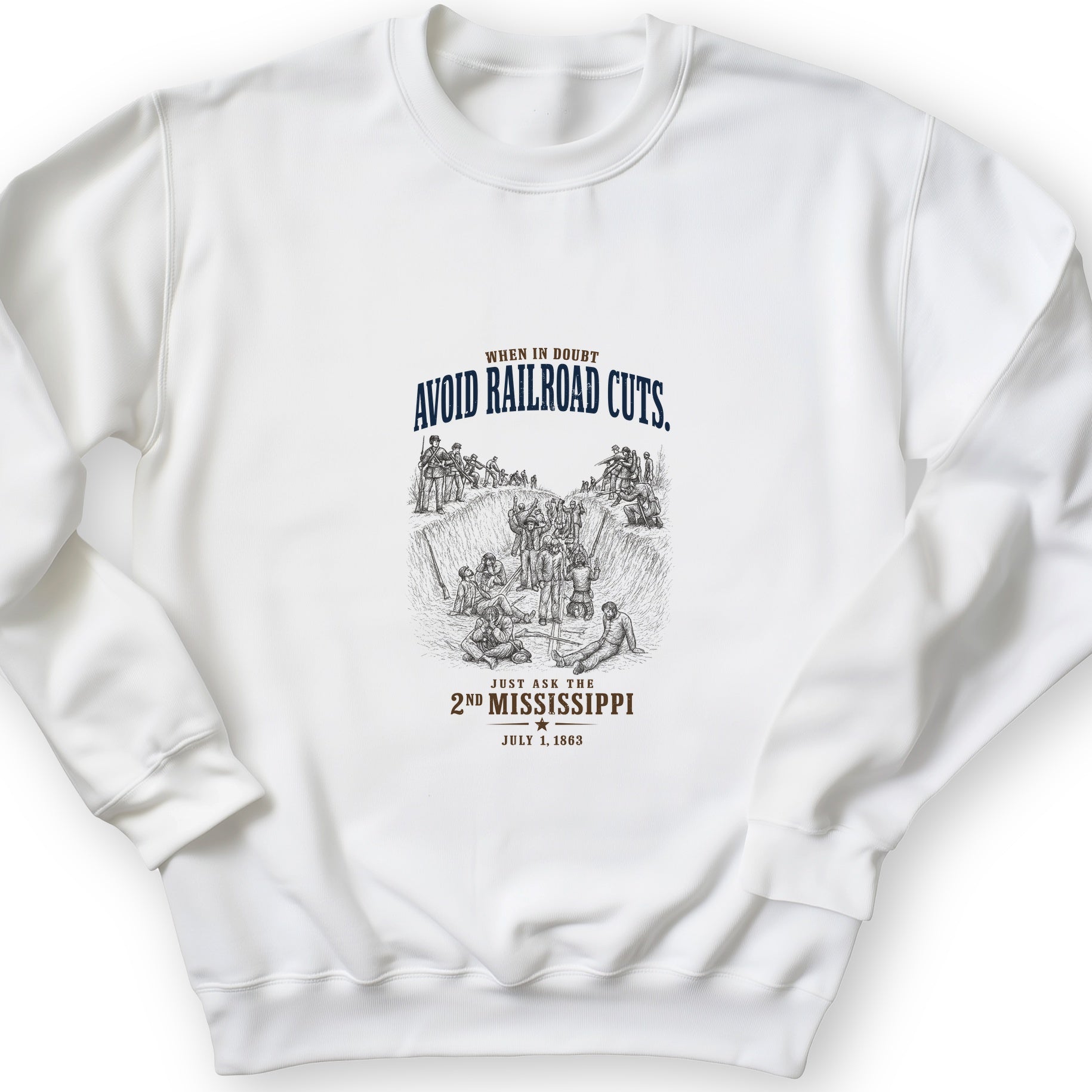 Avoid Railroad Cuts Sweatshirt