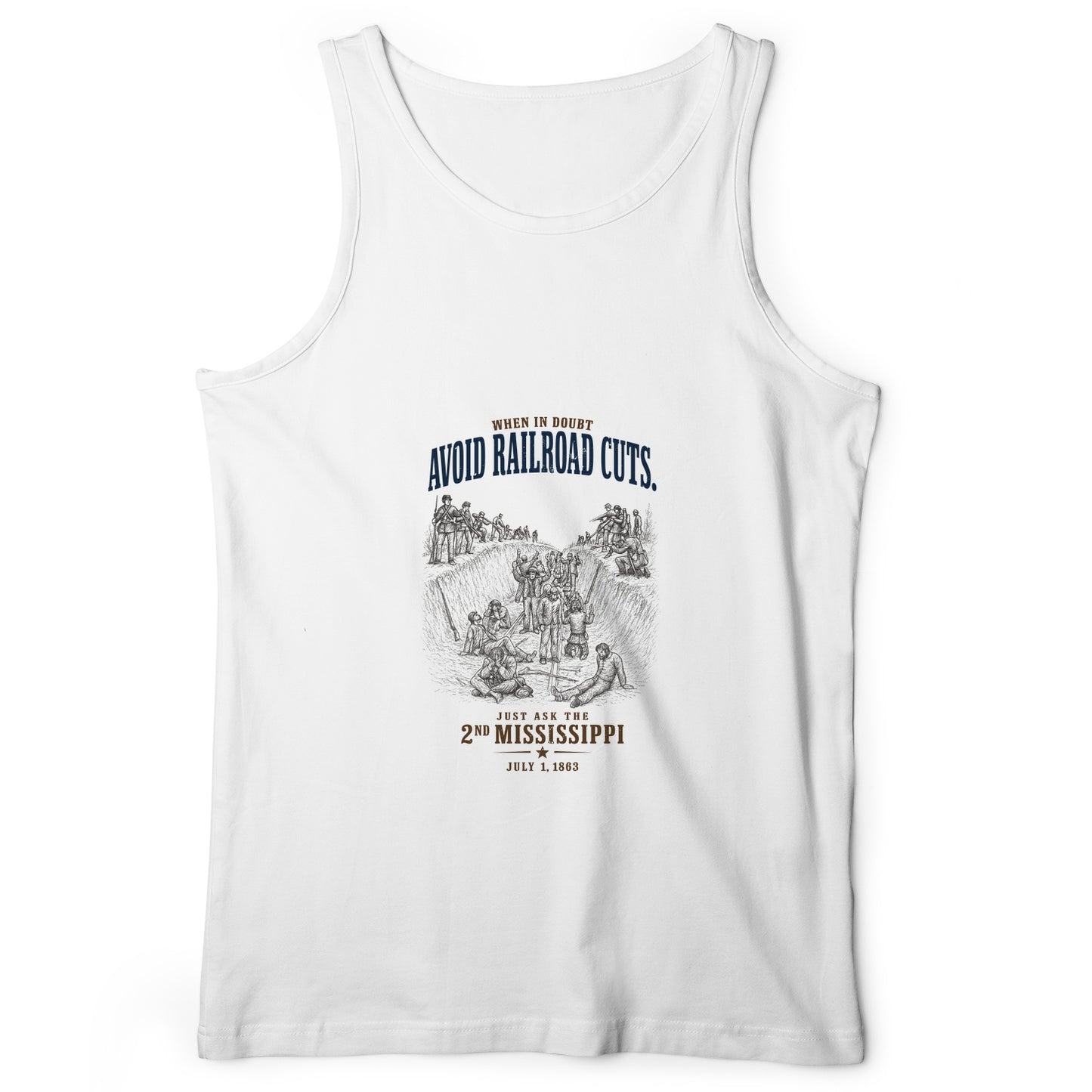 Avoid Railroad Cuts Tank Top